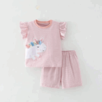 SunnyBloom– Zomer&Schattig– Matchende Zomerset Eenhoornstrepen / 120 (4-5 jaar) | Educatief Speelgoed