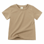 ComfyWear– Praktisch&Casual– Korte Mouwen T-Shirt Kaki / Zand / 90 (12–24 maanden) | Educatief Speelgoed