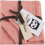 Washandjes Briljant Baby Hydrofiel Uni Roze 3st