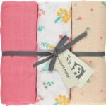 Multidoek Briljant Baby Hydrofiel 120x120 Flower Roze 3st