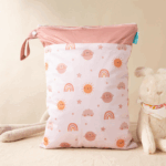 LittleBloom– Altijd Droog&Fris– Herbruikbare Waterdichte Luierzak Roze | Educatief Speelgoed