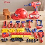 Kids Toolbox– Stoer&Leerzaam– Gereedschap Speelgoed 47-delige set | Educatief Speelgoed