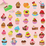 GemArt– Schattig&Glanzend– Diamant Painting Stickers Zoete A | Educatief Speelgoed