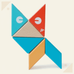 MagPlayer– Creatief&Motorisch– DIY Houten Magnetische Bouwblokken Starter (6 stuks) | Educatief Speelgoed