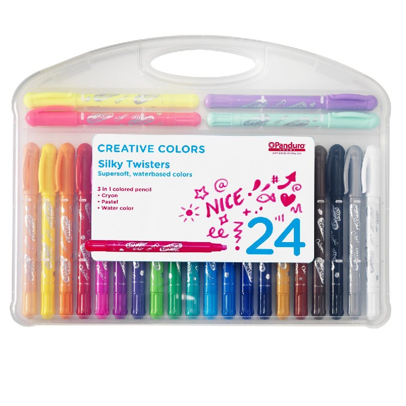 Creative Colors Silky Twisters - 24 stuks