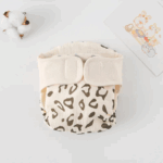 ComfyCotton– Waterdicht&Veilig– Biokatoenen Oefenbroekjes Koffie Luipaard / M (5.5-10kg) - 3-9 maanden | Educatief Speelgoed