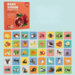 VisionBook– Educatief&Leerzaam– Baby Cognitie Kaartenboek 12-36 maanden | Educatief Speelgoed