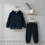 Mini Fashion™ – Zacht en warm – Joggingpak Zwart / 160 (10–11 jaar) | Educatief Speelgoed