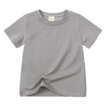 ComfyWear– Praktisch&Casual– Korte Mouwen T-Shirt Grijs / 110 (3–4 jaar) | Educatief Speelgoed