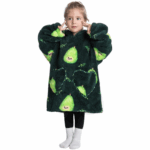 HappySnug– Schattig en comfortabel – Kinderdeken met capuchon One Size (1-3 jaar) / Avocado | Educatief Speelgoed