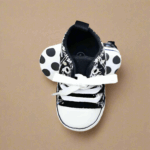 BabyStride– Ademend&Flexibel–'Eerste stapjes'Sneakers Witte stippen / 12 ( 6–12 maanden) | Educatief Speelgoed