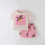 SunnyBloom– Zomer&Schattig– Matchende Zomerset Kokospalm / 130 (5-6 jaar) | Educatief Speelgoed