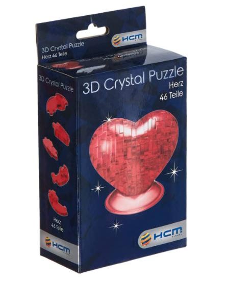 Crystal 3D Puzzle - Hart (46) - 3d Puzzel Crystal 3D Puzzle - Hart (46) - 3d Puzzel - Afbeelding 1