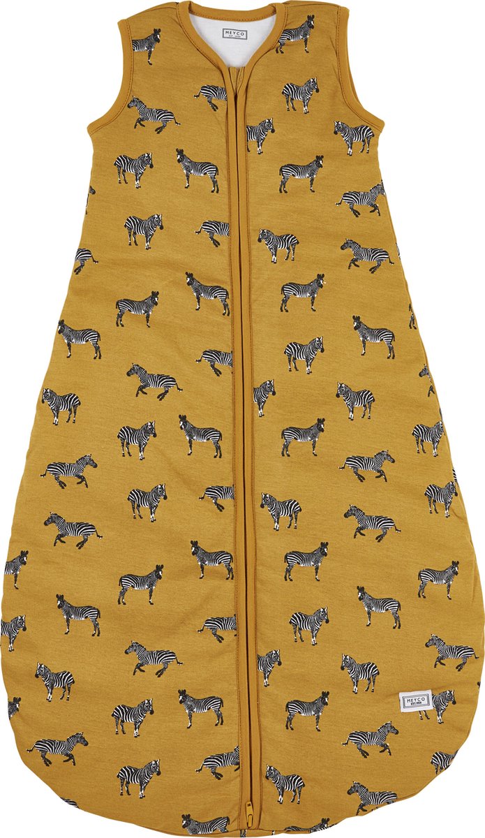 Slaapzak Meyco Rond Panter Jersey Honey Gold 98cm - Afbeelding 1