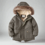CozyTrend– Elegant&Warm– Parka Winterjas met Bontkraag Koffie / 160 (13–14 jaar) | Educatief Speelgoed