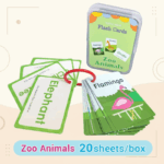 SmartyCards– Vrolijk&Taalrijk– Educatieve Woordenkaarten (Engels) Dieren in de dierentuin | Educatief Speelgoed