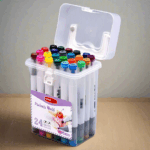 HighlightPro– Dubbel&Kleurrijk– Geurloze&Afwasbare Schoolstiften 24 kleuren | Educatief Speelgoed