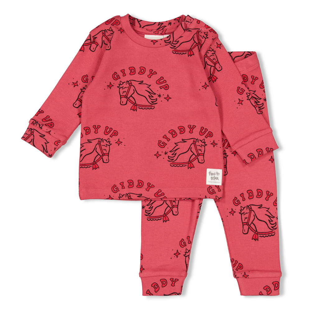 Pyjama Feetje Premium Sleepwear Howdy Holly Berry 56 t/m 86
