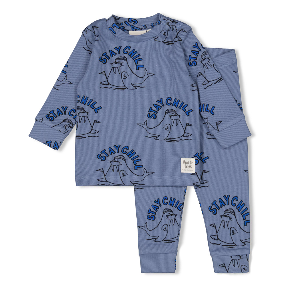 Pyjama Feetje Premium Sleepwear Willy Walrus Blauw 56 t/m 86