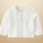 CozyCub– Comfortabel&Modieus– Gebreide Kinder Cardigan Sweater Gebroken Wit / 66 (0-3 maanden) | Educatief Speelgoed