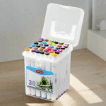 HighlightPro– Dubbel&Kleurrijk– Geurloze&Afwasbare Schoolstiften 36 colors | Educatief Speelgoed