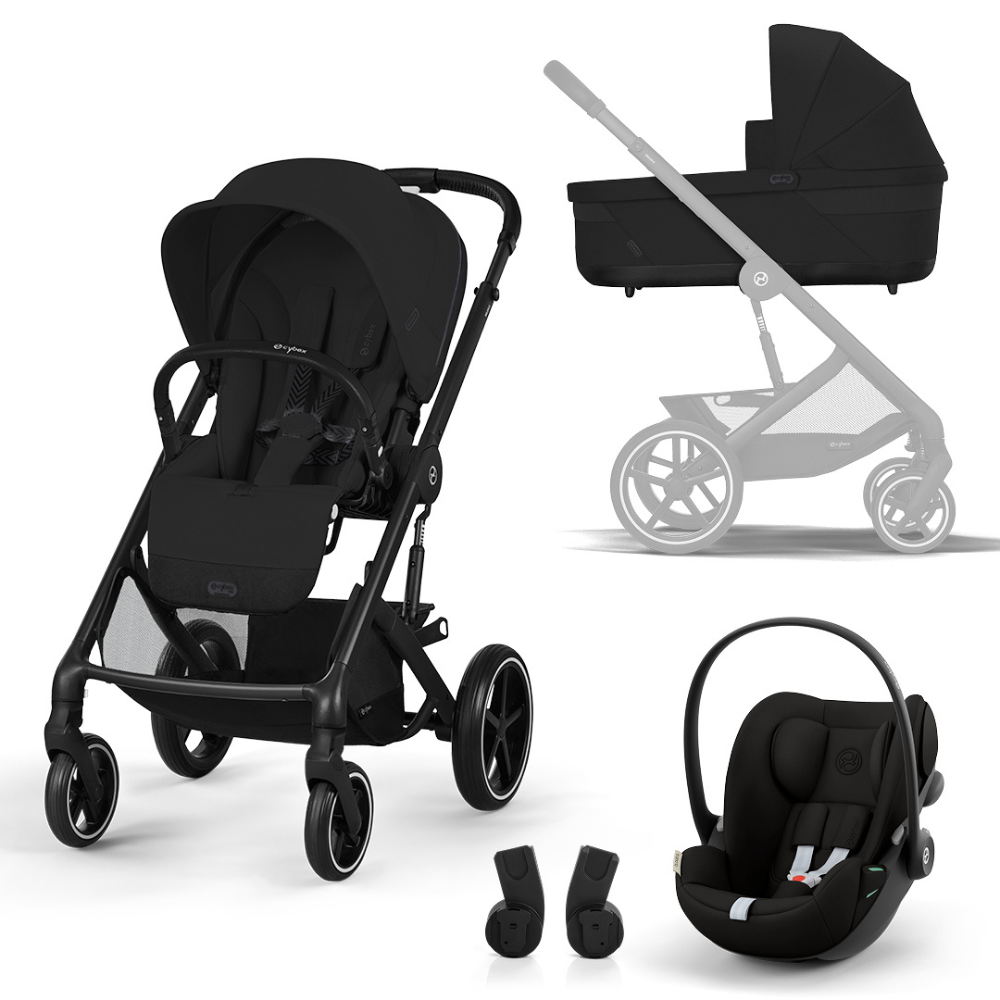 Kinderwagen Cybex Balios S Lux One Box Comfort Moon Black incl. Autostoel Cloud G&Adapterset