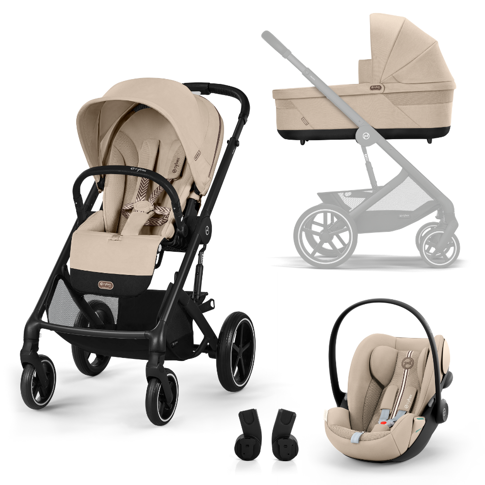 Kinderwagen Cybex Balios S Lux One Box Plus Almond Beige incl. Autostoel Cloud G&Adapterset - Afbeelding 1