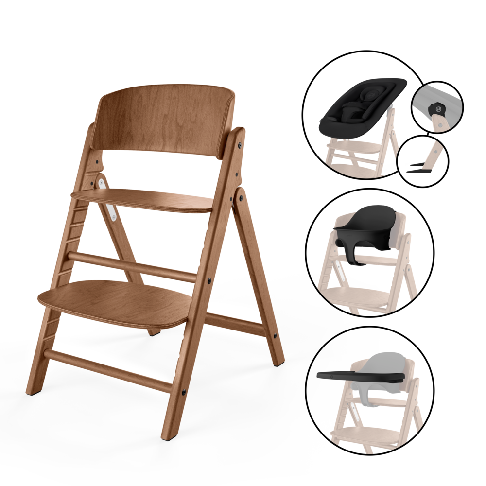 Kinderstoel Cybex CLICK&FOLD 4-in-1 All Natural/Dark Natural - Afbeelding 1