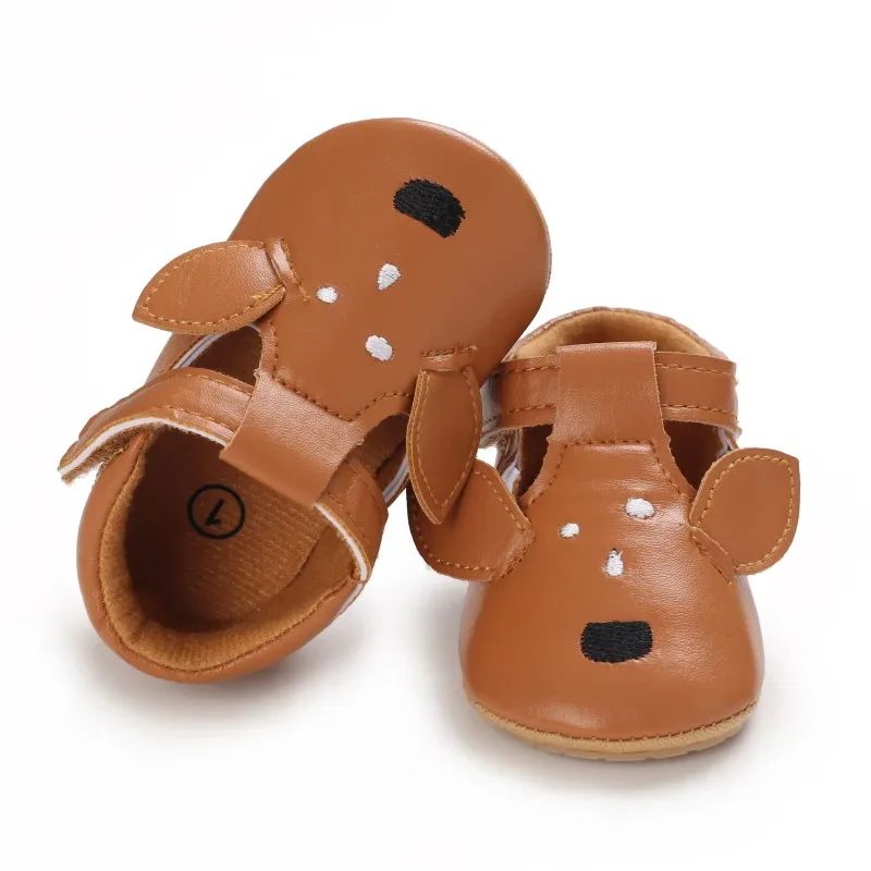 6_ab475b75-a683-488d-a2ca-80d474c84dbc Mini Fashion - Zachte Eerste Stapjes - Dieren Kinder Schoentjes Roo First Hops'Kangaroo'/ 11 cm (0–6 maanden) | Educatief Speelgoed - Afbeelding 1