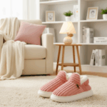 WarmNest– Knuffelzacht&Warm– Anti-Slip Pantoffels Roze / 22/23 (12–18 Maanden) | Educatief Speelgoed