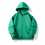 CoolKids– Stoer&Warm– Hoodie met rits Groen / 150 (9-10 jaar) | Educatief Speelgoed