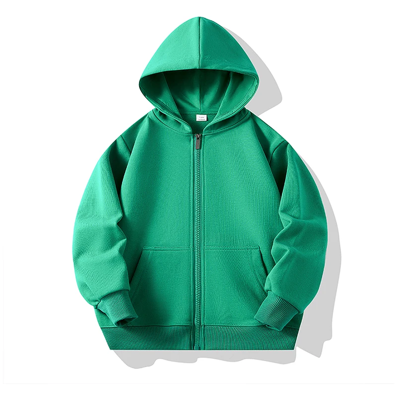7_1d8dff83-ac40-49c6-b539-bf1193338d5f CoolKids– Stoer&Warm– Hoodie met rits Groen / 150 (9-10 jaar) | Educatief Speelgoed - Afbeelding 1
