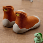 BareFoot– Natuurlijk Lopen – Babyschoenen Met Flexibele Zool Oranje / 26–27 (2-3 jaar) | Educatief Speelgoed