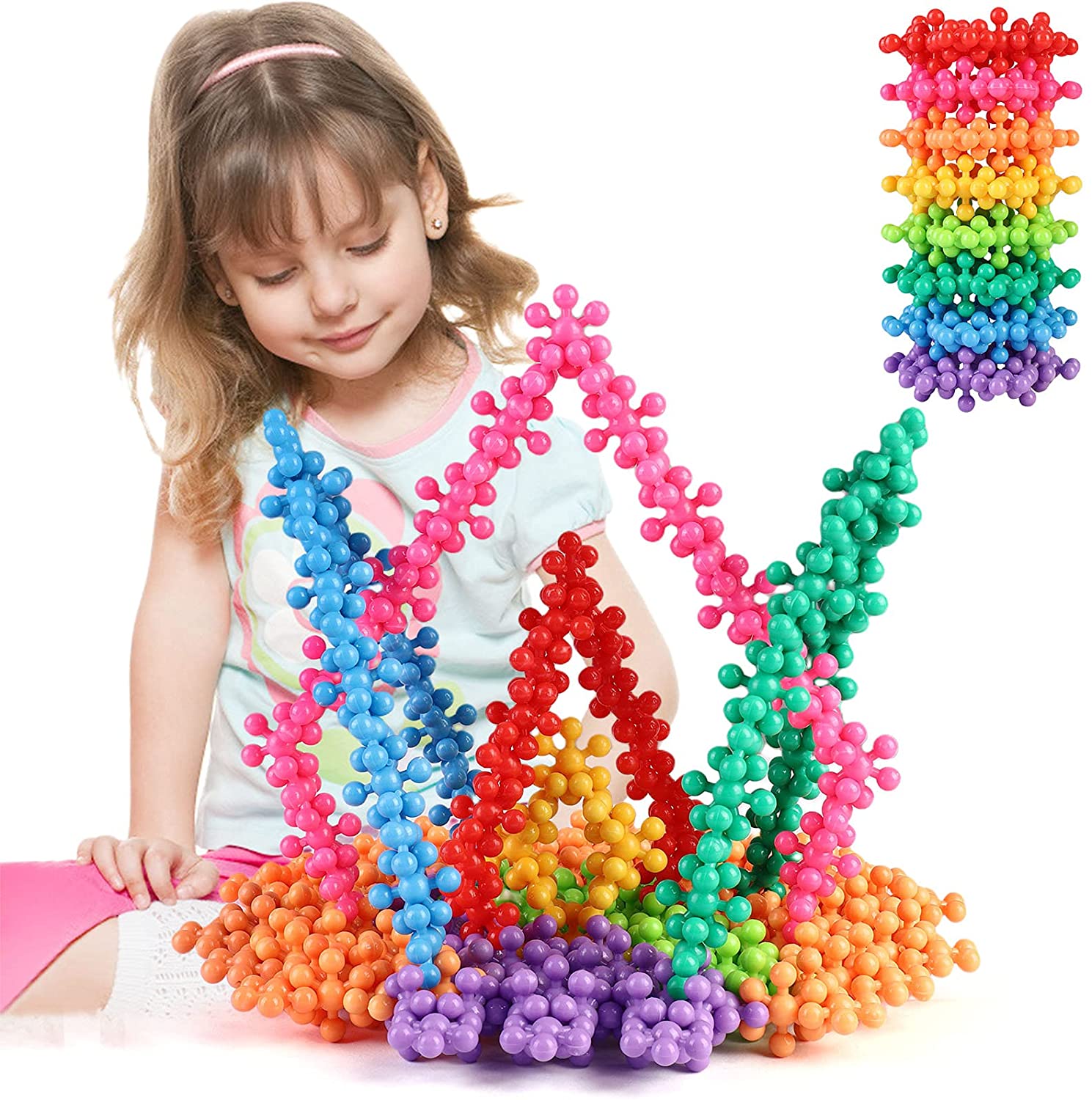 81bywn912GS._AC_SL1500 3D Building Blocks™ - Ontwikkel de creativiteit - Sneeuwvlok Bouwstenen 285 stuks - €49.95 + GRATIS 95 stuks - bijna uitverkocht | Educatief Speelgoed - Afbeelding 1