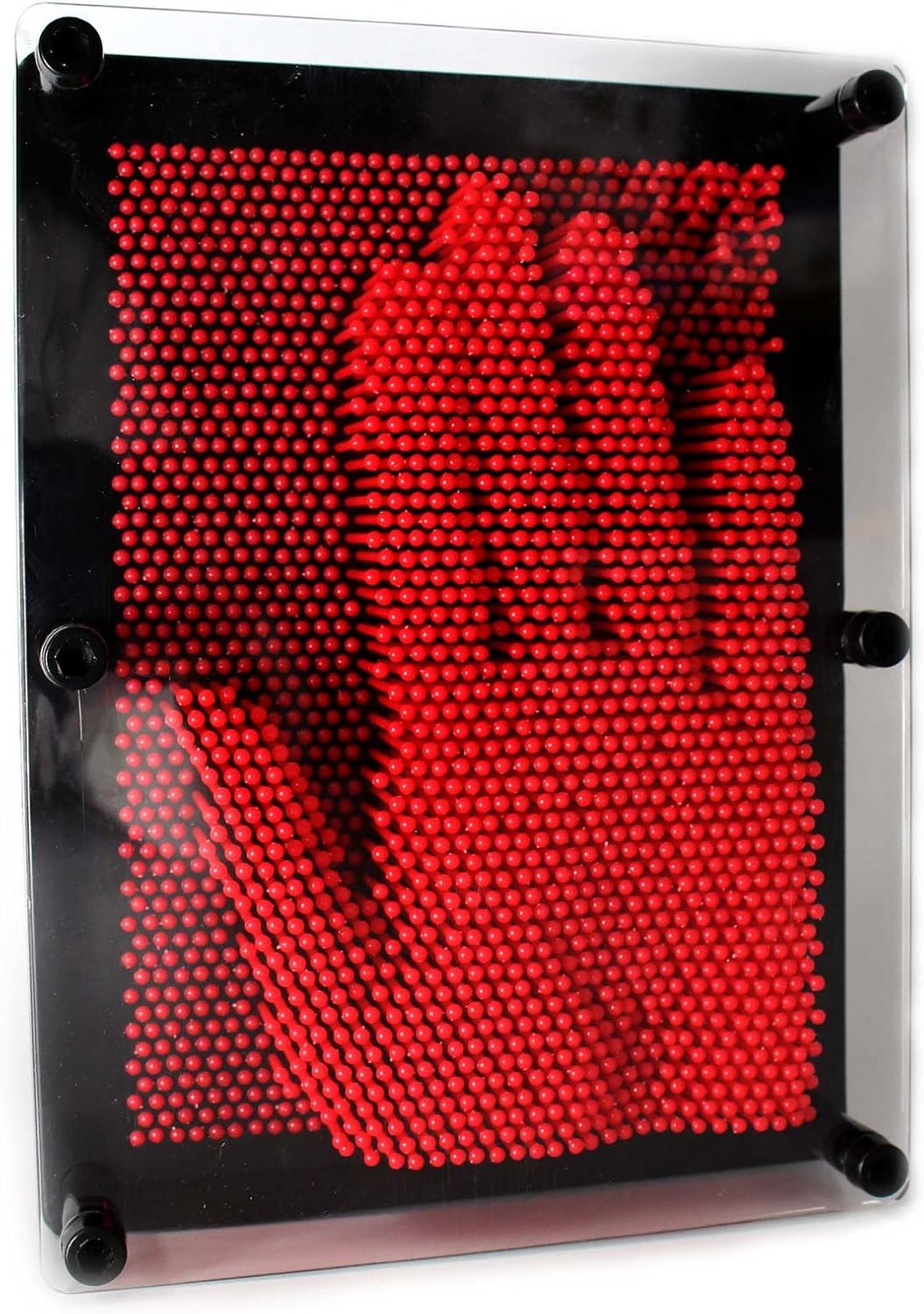 81gCACtx1PL._AC_SL1500 PinArt 3D– Creatief&Interactief– Sculptuur Bord S (12.5 x 9.5 x 5.5 cm) / Rood | Educatief Speelgoed - Afbeelding 1