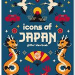 Kleurboek - glitterkleurboek - Icons of Japan