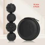 CalmSphere– Zacht&Focused– Magnetisch Stressspeelgoed Zwart / M (Ø 2.85cm) / 4 | Educatief Speelgoed