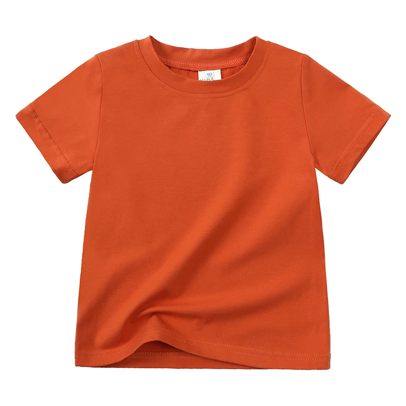 8_c800bdc6-09c0-4a86-bf70-731cca7b8e5d ComfyWear– Praktisch&Casual– Korte Mouwen T-Shirt Oranje / 100 (2–3 jaar) | Educatief Speelgoed - Afbeelding 1