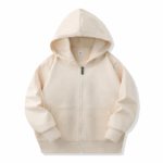 CoolKids– Stoer&Warm– Hoodie met rits Abrikoos / 150 (9-10 jaar) | Educatief Speelgoed