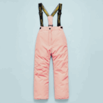 GlacierFit– Ademend&Beschermend Waterdicht– Ski-pak met Fleecevoering Lichtroze broek / 110 (5–6 jaar) | Educatief Speelgoed