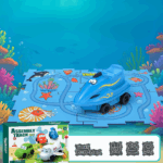 Car Track™ - Bouw, speel en ontdek - Speelgoedautoset Blauwe Jetski / 25-delige | Educatief Speelgoed
