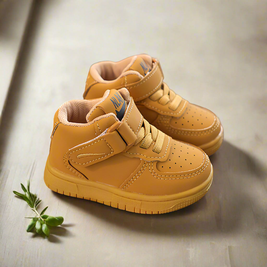 KidTrend– Stevig en zacht – Sneakers voor peuters Khaki / 29 (4.5-5 jaar) | Educatief Speelgoed