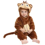 Mini Fashion - Duurzaam&Wasbaar - Dieren Romper Onesie (0-24 maanden) Aap | Educatief Speelgoed