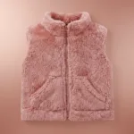 MiniWarm– Licht&Isolerend– Vest met Verdikte Fleecevoering Roze / 90 (1–2 jaar) | Educatief Speelgoed