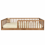 Peuterbed Colorfull Home Vloerbed 80x160 Walnut