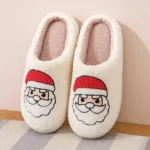 Noordlicht– Warm&Feestelijk– Pluche Kerstpantoffels met motief Kerstman / 36-37 | Educatief Speelgoed