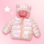 CuddleCoat– Dikke Gewatteerde Jas met Beren Capuchon Roze / 90 (2 jaar / 37 cm / 48 cm) | Educatief Speelgoed