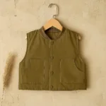 FleeceWear– Comfortabel&Modern– Bodywarmer Groen / 90 (2 jaar) | Educatief Speelgoed