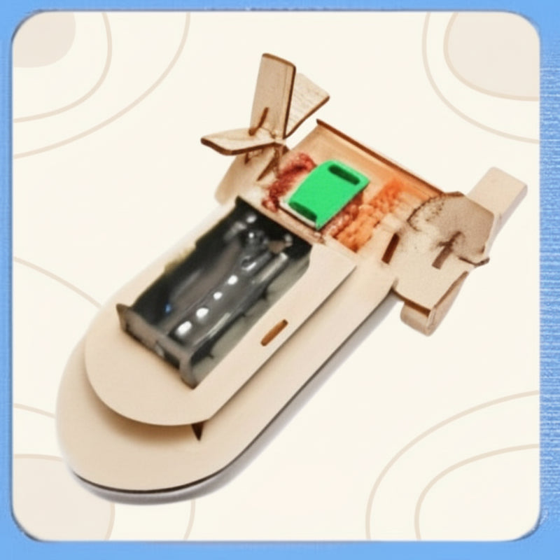 b9855a35-7159-4ffd-b966-7c6af6df3c99 STEMBuilder– Creatief&Leerzaam– DIY Bouwsets voor Kinderen Paddleboot | Educatief Speelgoed - Afbeelding 1