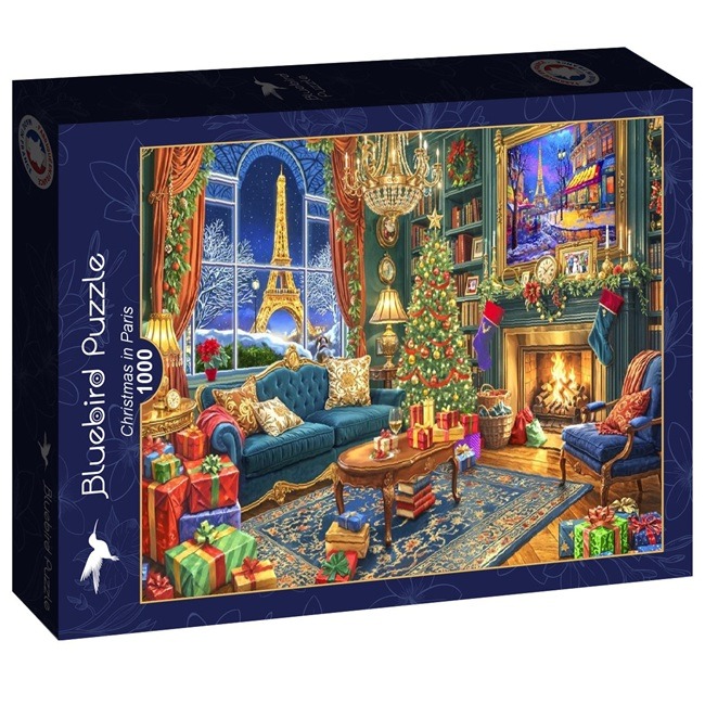 Christmas in Paris (1000) - Bluebird Puzzle Legpuzzel Christmas in Paris (1000) - Bluebird Puzzle Legpuzzel - Afbeelding 1